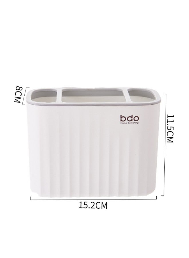Bdo Mouthwash Cup, Toothbrush Cup, Toothbrush Holder, Toothpaste Cup, Toothbrush Rack, Storage Box, Comb Tube, Bathroom Washbasin Storage Shelf - Image 3