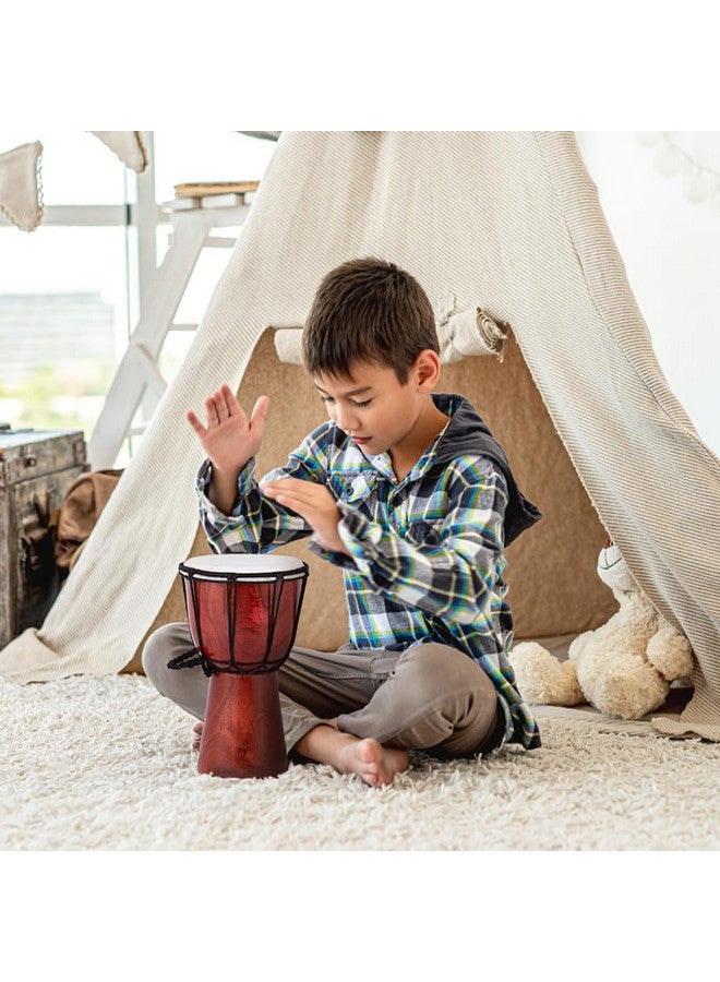 ArtCreativity ArtCreativity 8 Inch Mini Wooden Toy Drum for Kids - Rustic Brown Wood Djembe Drum - Fun Musical Instrument Baby Drum Toy - Gift Idea, Birthday Party Favor for Boys, Girls, Toddler and Baby  - Image 5