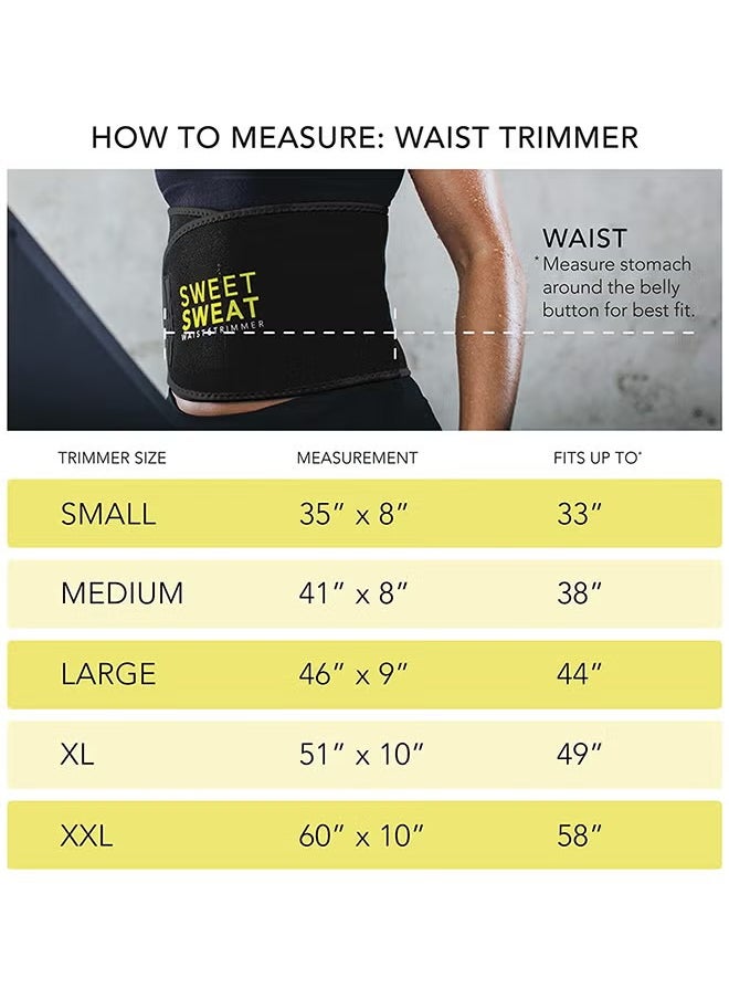 Generic - Waist Trimmer for Women and Men Black/Yellow Medium - Image 1