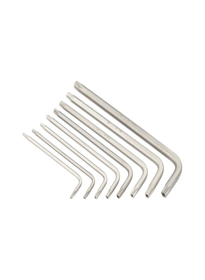 Jetech 8PCS Tamper-Resistant Torx Key Wrench Set, Security Long Arm Star Keys (with Hole), S2 Steel, Size Includes TT9, TT10, TT15, TT20, TT25, TT27, TT30, TT40 - Image 2