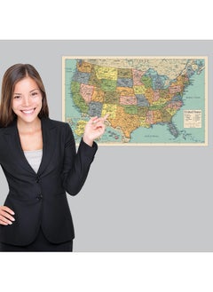 Palace Learning USA Map Poster - United States Map Chart [Green/Color]  - Image 4