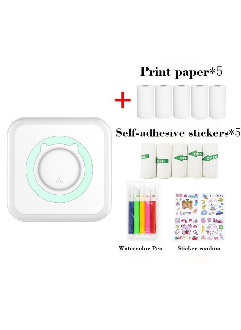 Hugifts Portable Bluetooth Thermal Printer for Photos, Memos, QR Codes, Shopping Lists, Compatible with iOS and Android  - Image 1