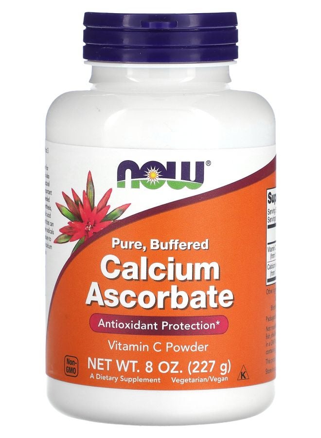 now Pure Buffered Calcium Ascorbate Vitamin C Powder 8 oz (227 g)