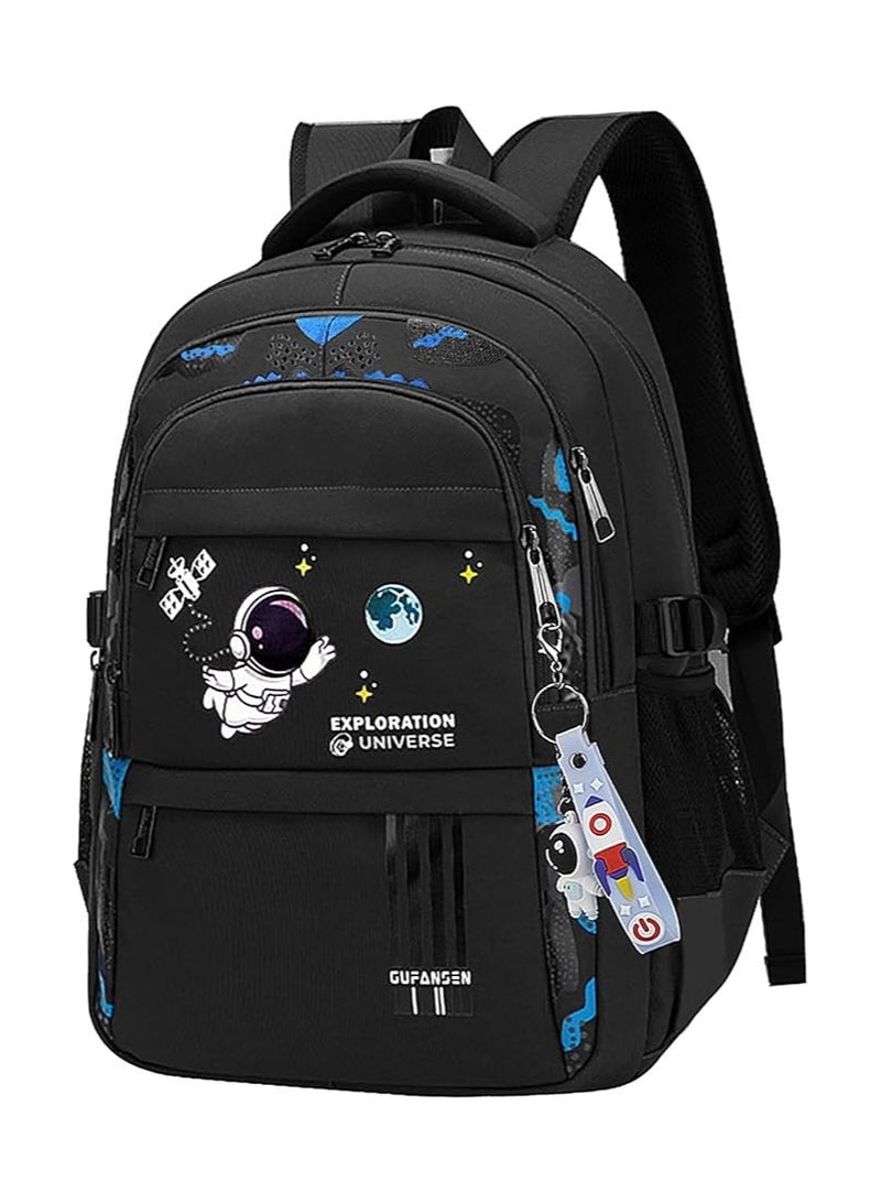 general Boys Teenage Astronaut Backpack, Large Capacity Schoolbag Schoolbag Children Elementary Middle School - Image 1