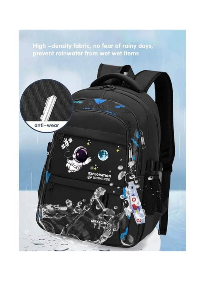 general Boys Teenage Astronaut Backpack, Large Capacity Schoolbag Schoolbag Children Elementary Middle School - Image 4