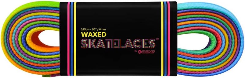 Bont Skates Waxed Laces - 6mm & 8mm - 47" 71" 79" 96" 108" - Rainbow Hunt - Image 3