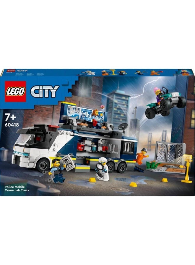 LEGO City Police Mobile Crime Lab Truck Toy 60418 Building Toy Set (674 Pieces) - Image 2
