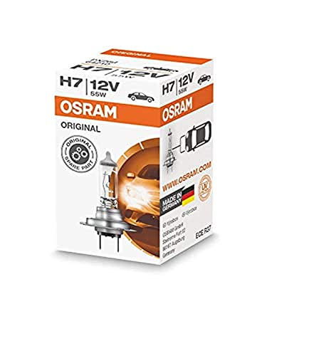 Osram  Sylvania Halogen H7 Headlight Bulb  64210  NEW OEM  12V  55W  PX26d  Made in Germany