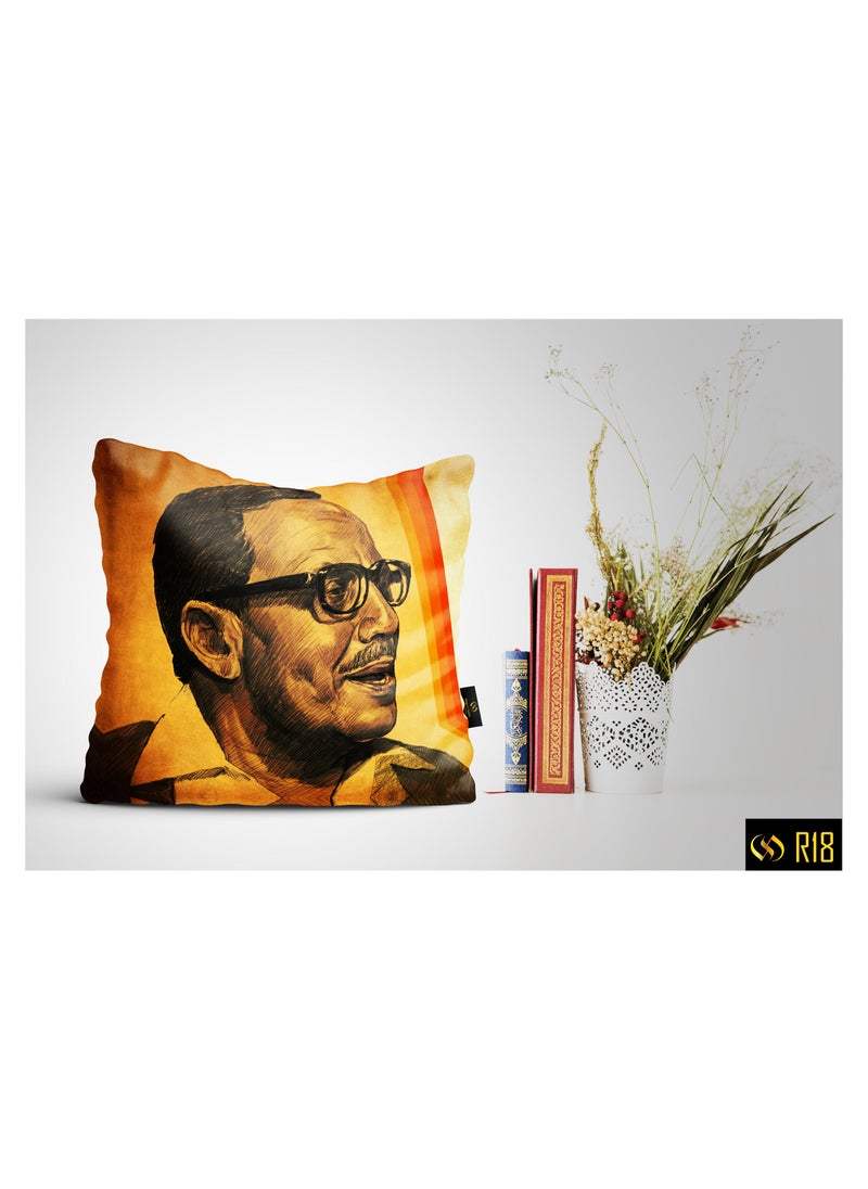 نجيب سليم كيس مخدة بتصميم رمضاني / غطاء وسادة رمضان 45x45 cm R71 