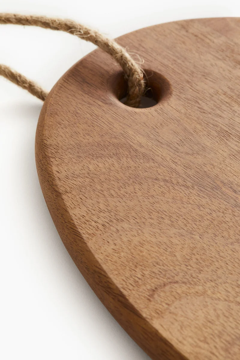 اتش اند ام Small asymmetric mango wood cutting board