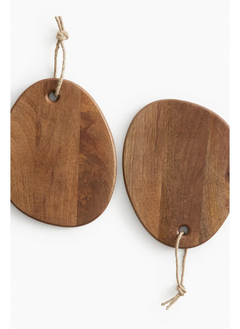 اتش اند ام Small asymmetric mango wood cutting board