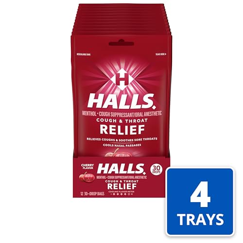 HALLS Relief Cherry Cough Drops, 48 Packs of 30 Drops (1440 Total Drops) - Image 2