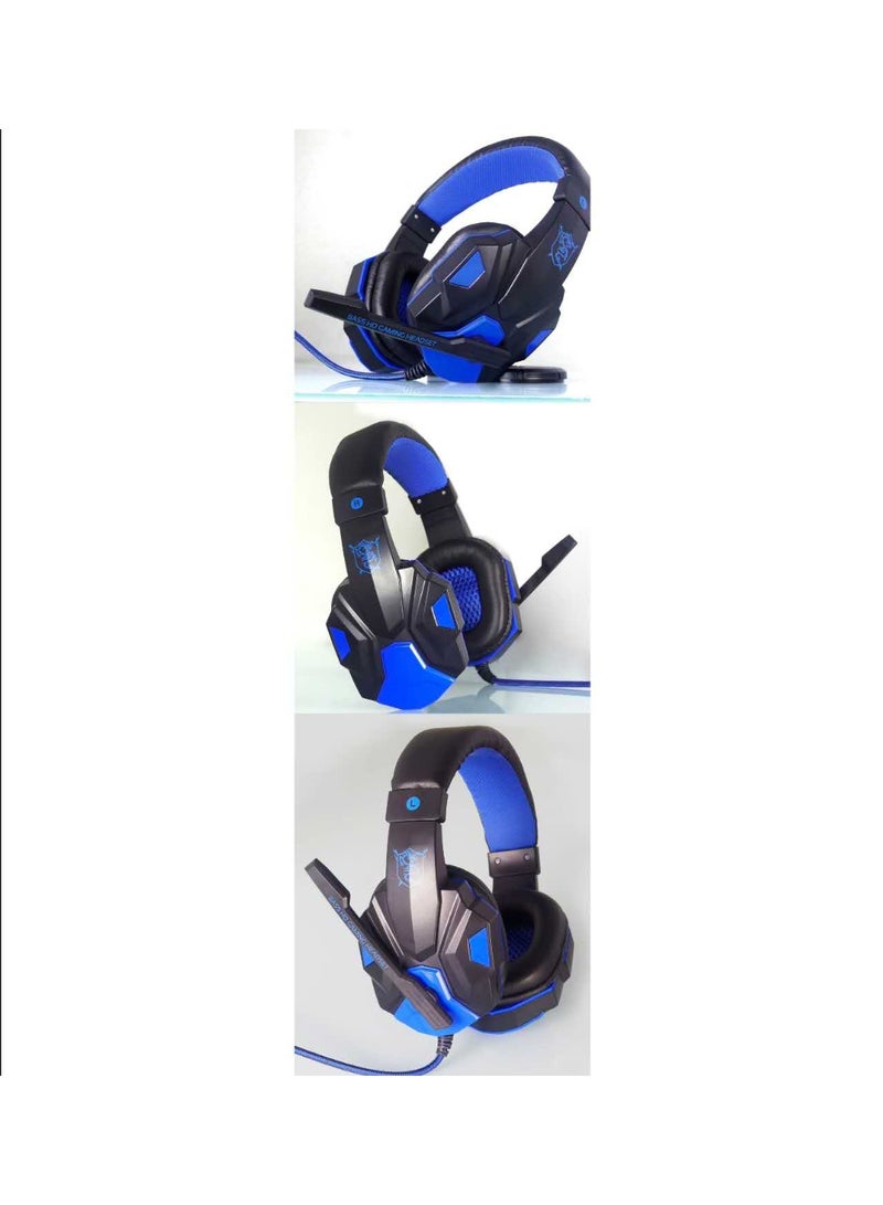Led Light CG833 USB Gaming Headphone Plug Stereo Sound Virtual Wired Headsets with Mic for Playing Games Music Enjoy Gaming - Image 2