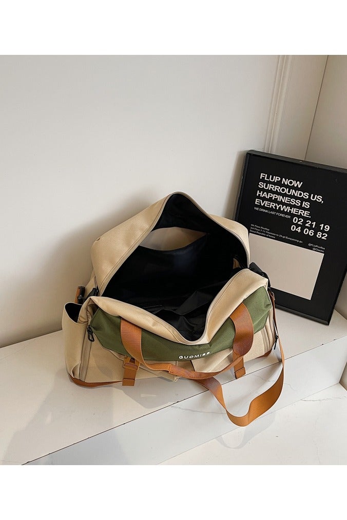 GUOMISS Large-Capacity Shoulder Bag Outdoor Sports Portable Fitness Bag Dry and Wet Separation with Independent Shoe Compartment Suitable for Short-Distance Travel for Men & Women Multi-Occasion Application of Sports Bag - Image 2