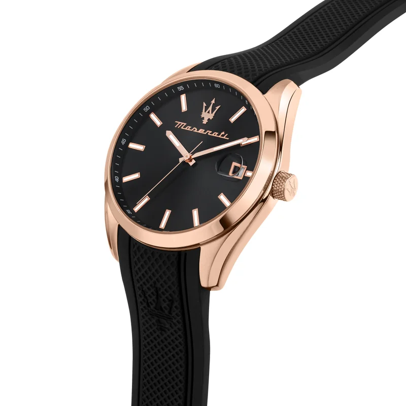 Maserati  Attrazione collection Men's Black Silicon watch - R8851151002 for Men | Best Price UAE