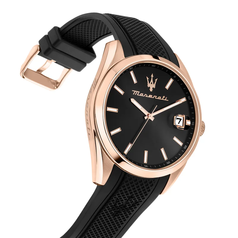 Maserati  Attrazione collection Men's Black Silicon watch - R8851151002 for Men | Best Price UAE