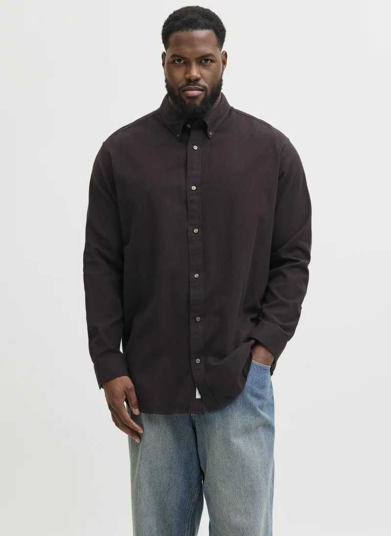 JPRBLUBARKLEY FLANNEL XMAS L/S SHIRT PLS