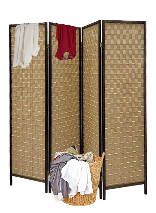Living Room Divider 4 Panel Room Partition, Foldable Freestanding - Image 2