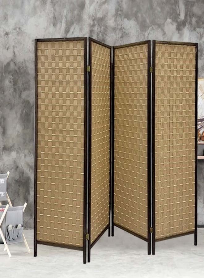 Living Room Divider 4 Panel Room Partition, Foldable Freestanding - Image 4