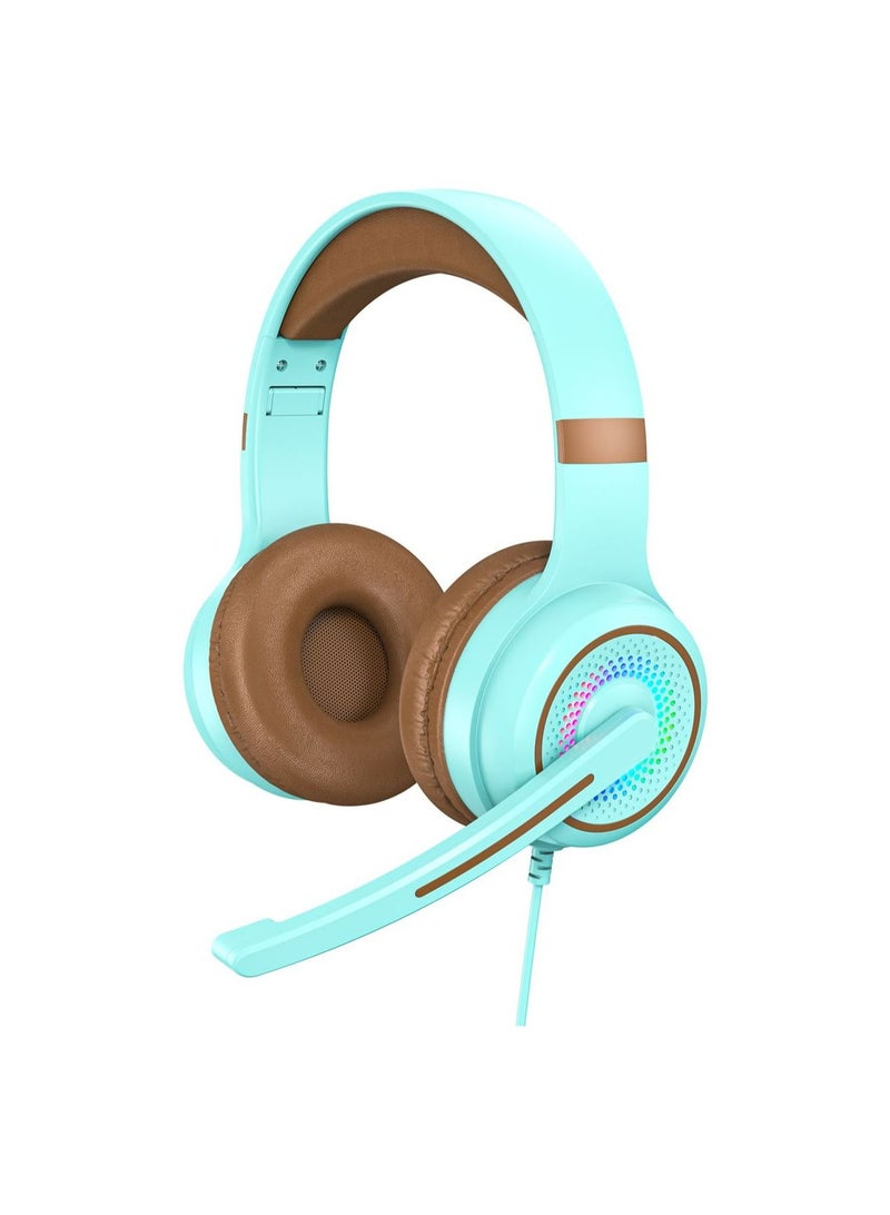 GULFLINK Head-mounted Headphones for Kids Teens Adults Green Green - Image 1