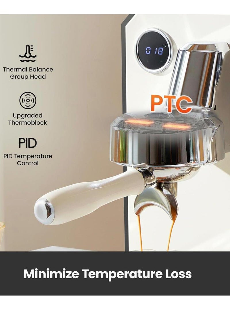 Mebashi Commercial Espresso Coffee Machine 15 Bar with 1.7L Water Tank – Italian ULKA Pump, Temperature Control - Image 3
