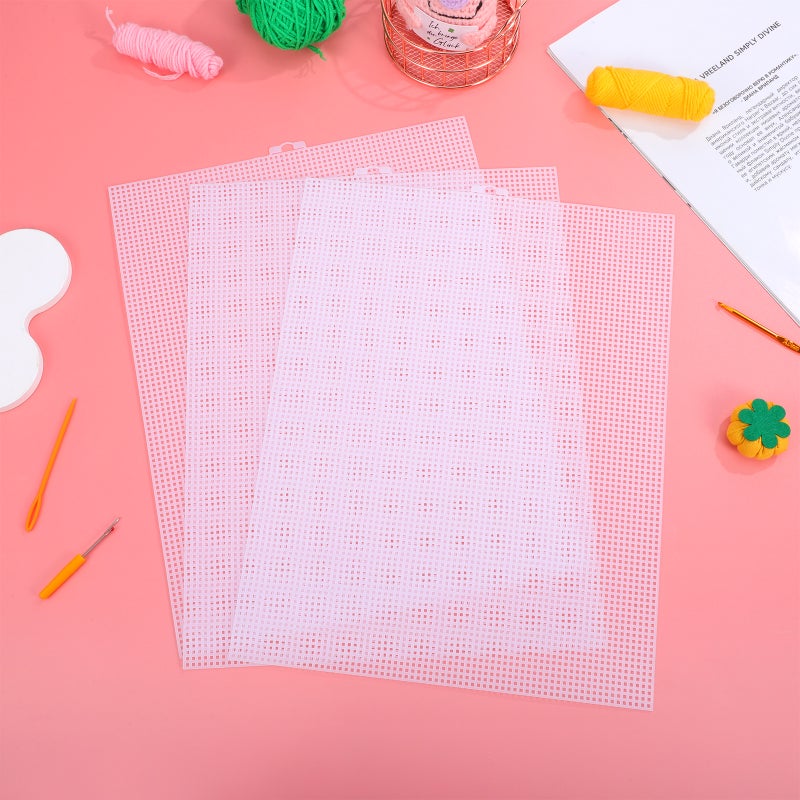 3pcs Crafting Sewing Sheets Handmade Mesh Sheets Crochet Quilting Sheets Sewing Sheets - Image 4