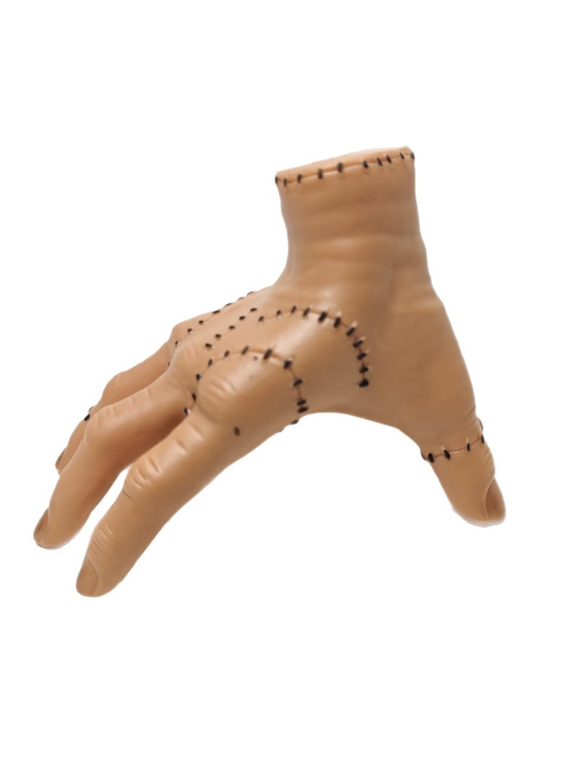 يد لاتكس "ثينغ" من وينزداي آدامز – يد مقطوعة مرعبة كديكور للهالوين وملحق للكوسبلاي، قطعة واحدة - Image 1