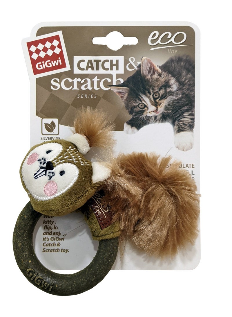 مجموعة Squirrel Catch & Scratch Eco مع حلقة Silvervine