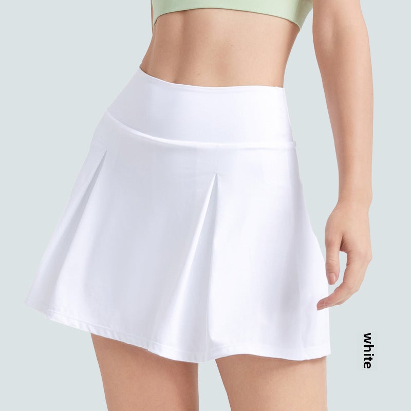Generic Summer Quick-Dry UV Protection Anti-Exposure Tennis Skirt Black - Image 2