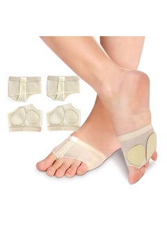 SYOSI 2 Pairs Dance Foot Thongs Ballet Dance Wear Nude Lyrical Shoes Dance Foot Toe Pad Support Breathable Paw Shoes for Jazz Ballet Modern Contemporary Dance Wear Size M  - Image 1