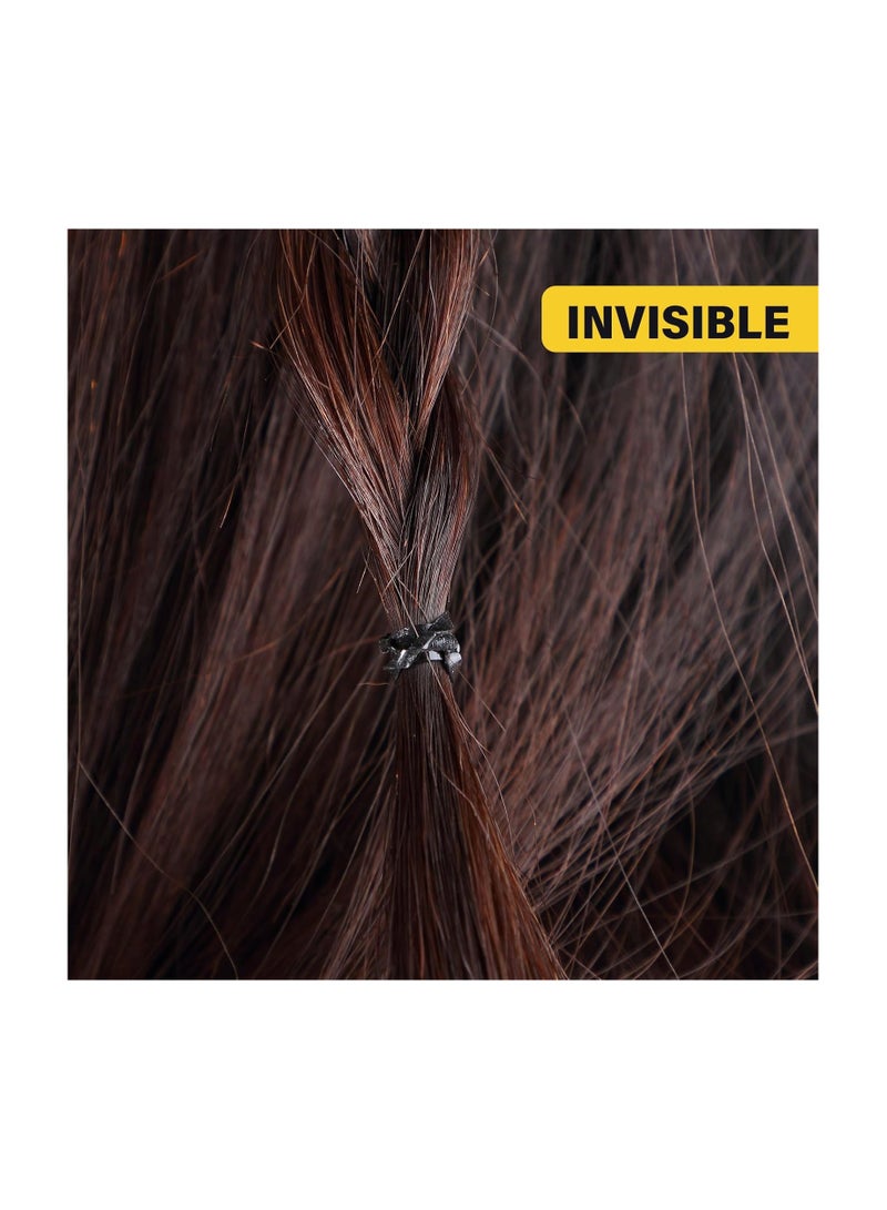 ستار بيجا حزمة نجوم بيجا 2000 من أربطة الشعر المطاطية السوداء الصغيرة الناعمة مع علبة لتصفيف الشعر للأطفال وتجعيد الشعر وتسريحات الشعر في حفلات الزفاف - Image 4