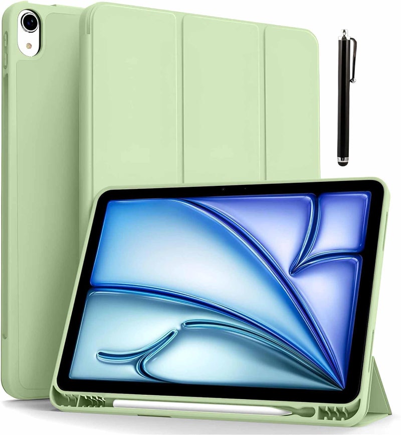 ProElite Case Cover for iPad Air 11" M4/M3/M2 2026/2025/2024, Air 5th/4th Gen 10.9", Smart Flip Case for iPad Air 11/ Air 5/4 Gen with Pencil Holder [Auto Sleep/Wake] with Stylus Pen, Mint Green - Image 1