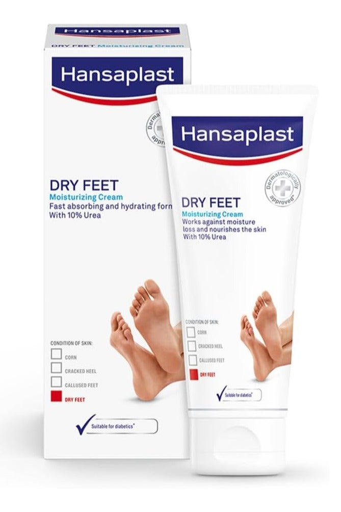 Hansaplast Regenerating Foot Cream Foot Care With Urea For Dry And Rough Feet Moisturizing Cream Protects Against Callus Formation 100ml - Image 1