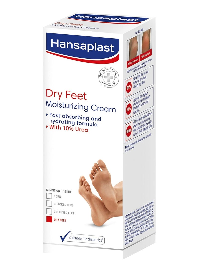 Hansaplast Hansaplast Regenerating Foot Cream Foot Care With Urea For Dry And Rough Feet Moisturizing Cream Protects Against Callus Formation 100ml  - Image 1