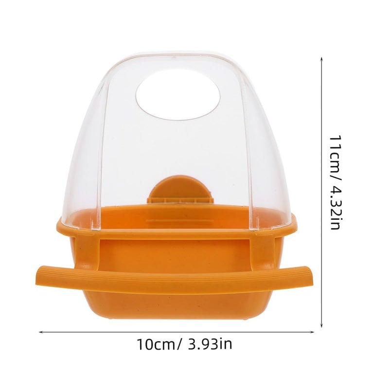 2pcs Hanging Plastic Parrot Cage Food Feeder and Water Bowl Set for Cockatiels - Image 3