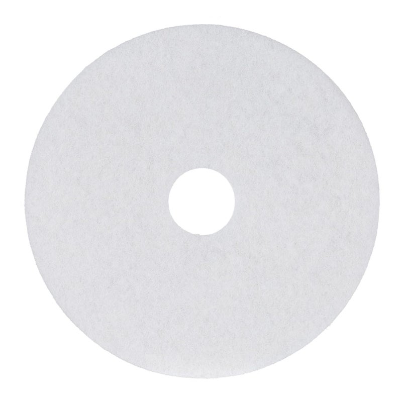 boardwalk وسادات تلميع الأرضيات بقطر 17 بوصة بيضاء 5 كرتون - Image 1