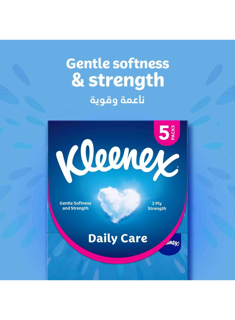 Kleenex مناديل الوجه للعناية اليومية 120 ورقة - Image 2