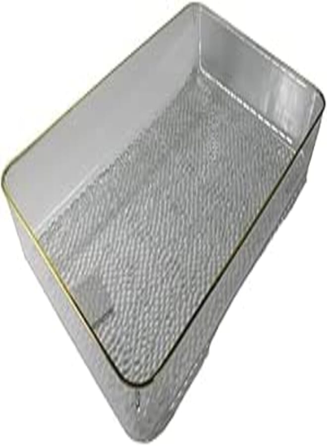 Spaceshoop fridge and freezer plastic storage organizer tray , bpa-free, clear drawer for food, drinks, produce organization (Small)