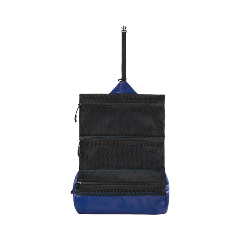 Navy Blue Portable Foldable Wash Pouch Quick Dry Travel Storage For Hygiene Products - Image 2