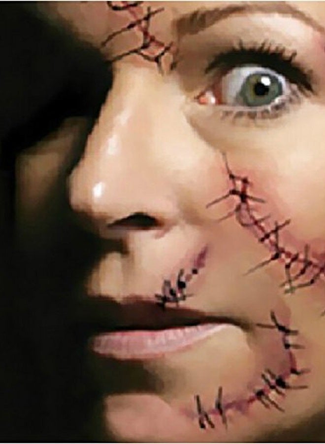 YEEECH Halloween Body Face Scar Realistic Temporary Tattoos Sticker Paper Waterproof for Fool's Day Fun Skin Color - Image 5
