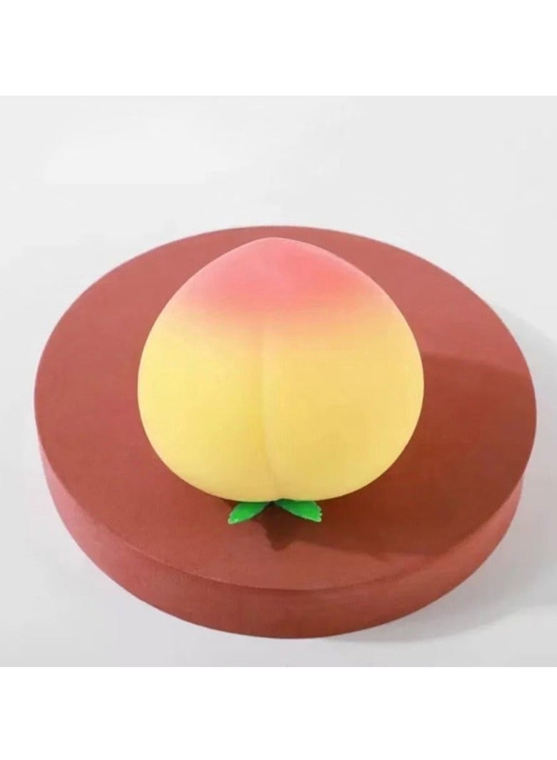 يا إلهي 2 Pcs Peach Shaped Squishy High Anxiety Anti Stress Reliever Squeeze Ball Toy - Image 5