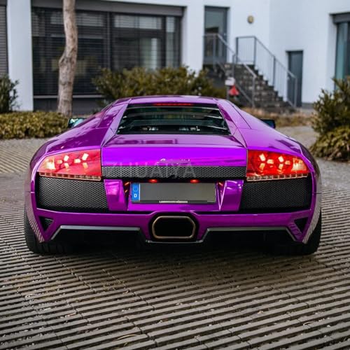 LZLRUN 1FT x 5FT Chrome Mirror Vinyl Wrap Adhesive Car Sticker Decal Film (1.5FT x 5FT, Purple) - Image 4
