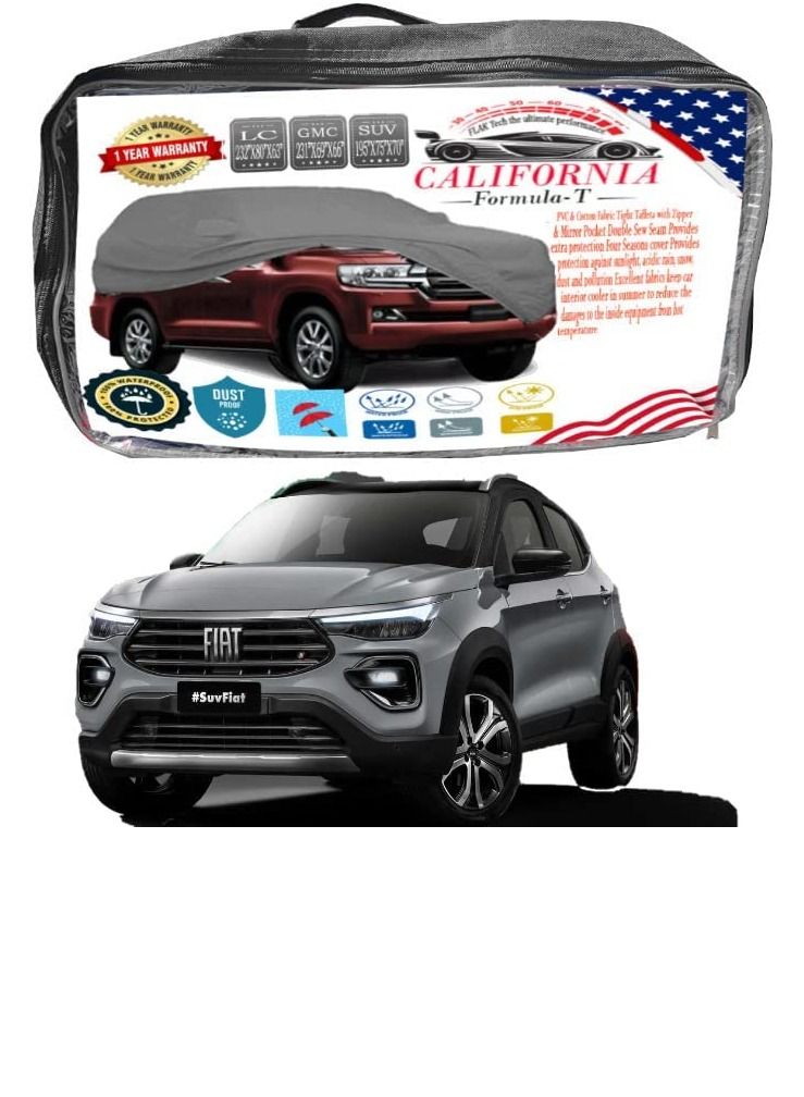 California formula-T California Car body Cover Windproof  Scratch Resistant Cover with Working Gloves FIAT SUV 4X4 