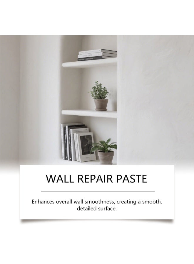 Jakehoe White Wall Repair Paste, Drywall Patch & Repair Kit with Scraper & Sandpaper, Quick Fix for Holes, Cracks, Graffiti & Peeling Paint, 100g - Image 3