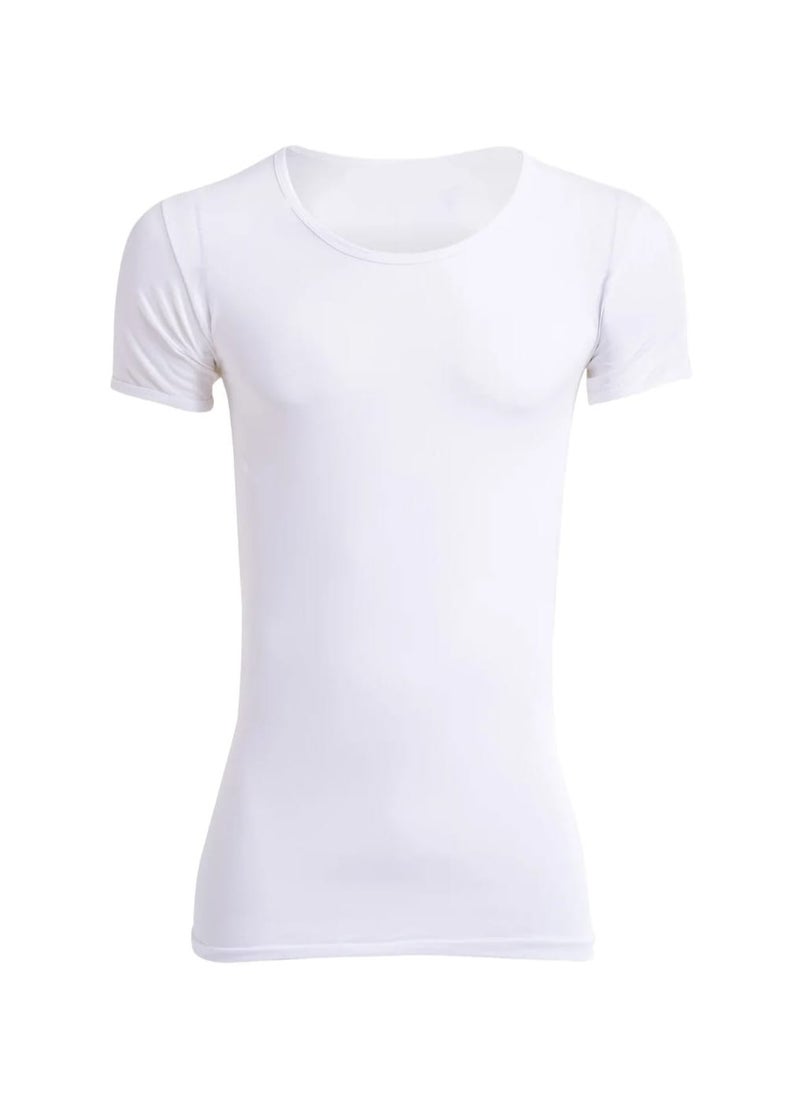 Future Future Mens Half Sleeves UnderShirt cotton white size XL (pack of 2)  - Image 2