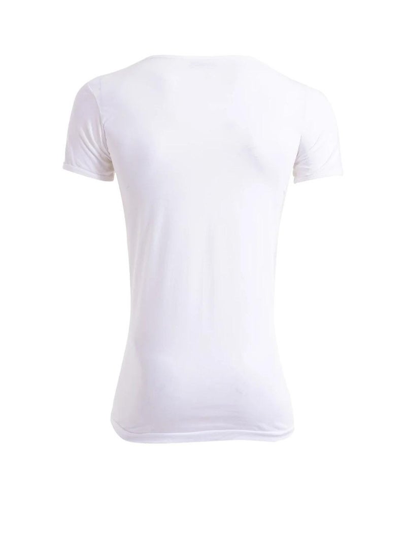 Future Future Mens Half Sleeves UnderShirt cotton white size XL (pack of 2)  - Image 4