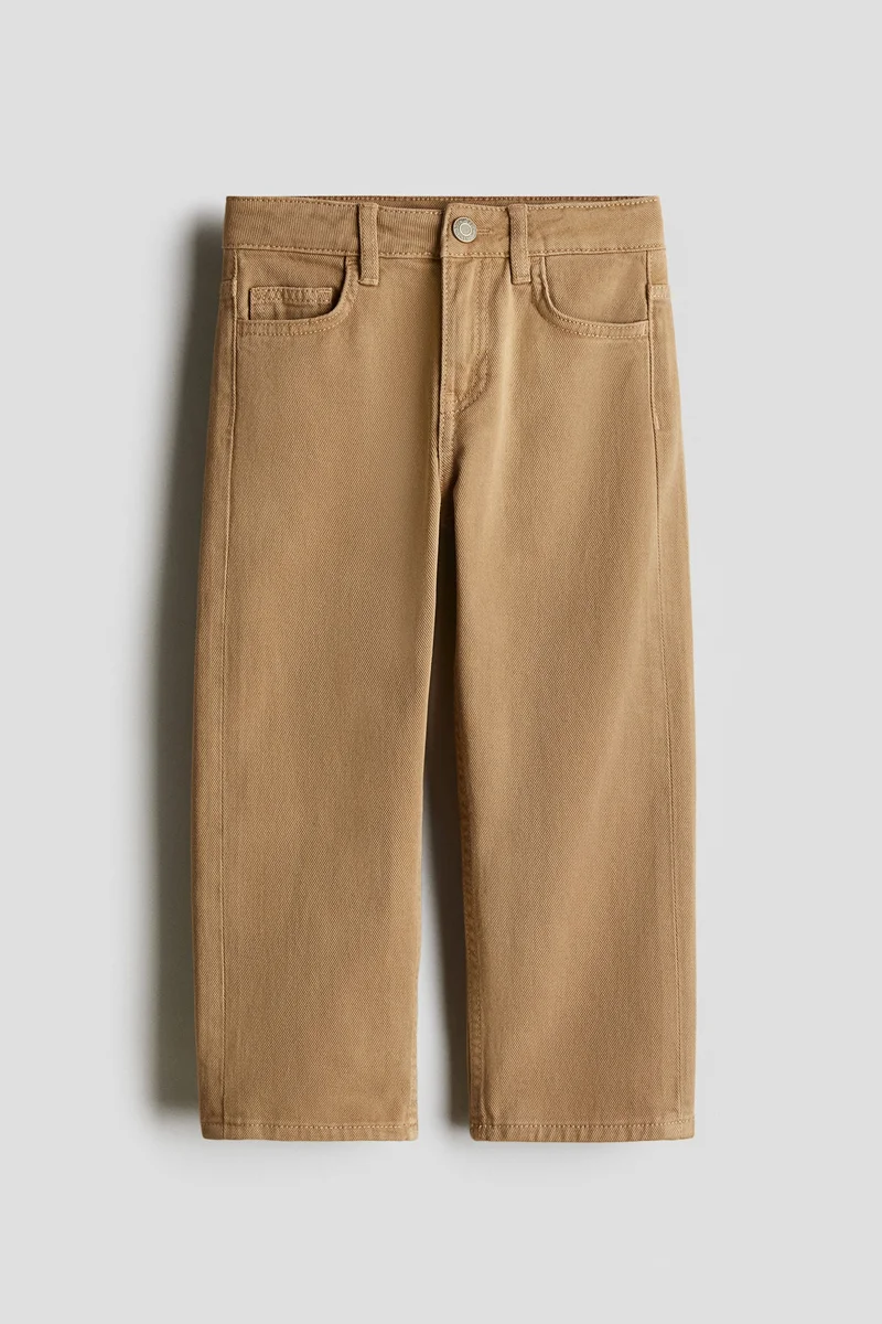 H&M Loose-fit cotton twill trousers