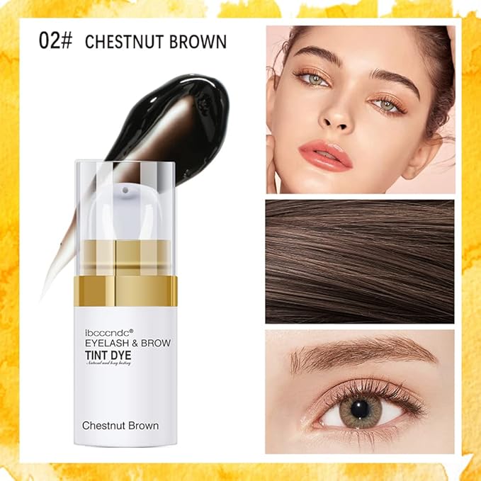 SHEEYOON Eyebrow Tint Cream Professional Brow Eyelash DYE Kit Natural Long Lasting Waterproof Eyebrow Colors Black - Image 3