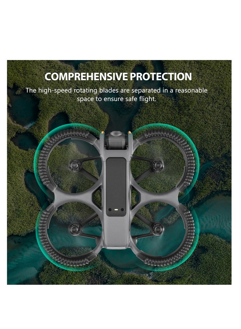 Excefore Propeller Guard Protector for DJI Avata 2, Drone Protective Bumper, Anti-Collision Shockproof Prop Protector for DJI Avata 2, Drone Accessories, Protection Guard Bar, Black - Image 5