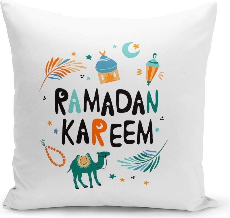 Filamente Ramadan Special Patterned Double Sided Digital Printed Cushion Cover 